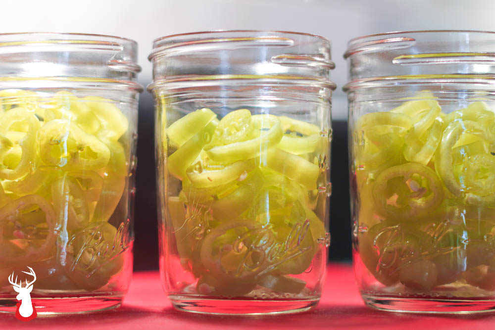 G@H's banana peppers ready to be pickled