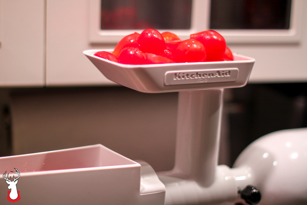 Fresh Tomato Sauce using the KitchenAid Stand Mixer 
