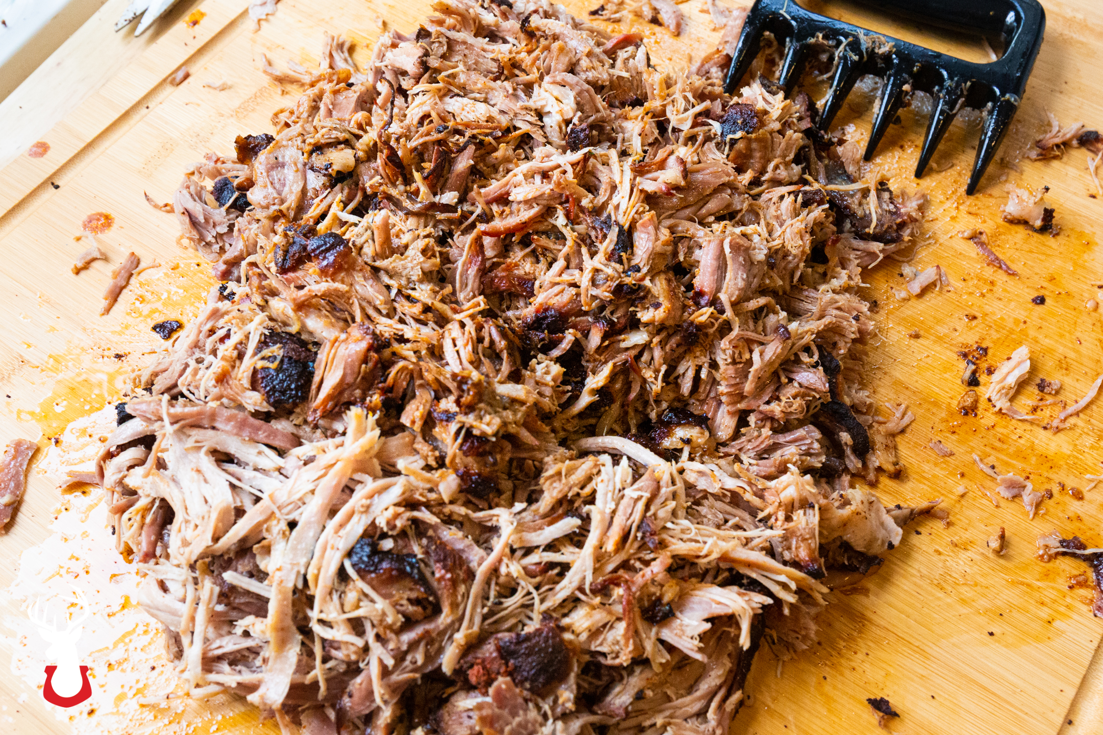 Smoke the pork butt to 200°F  for traditional pulled pork.